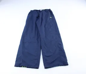 Adidas Embroidered Logo Navy Blue & Green Striped Pants