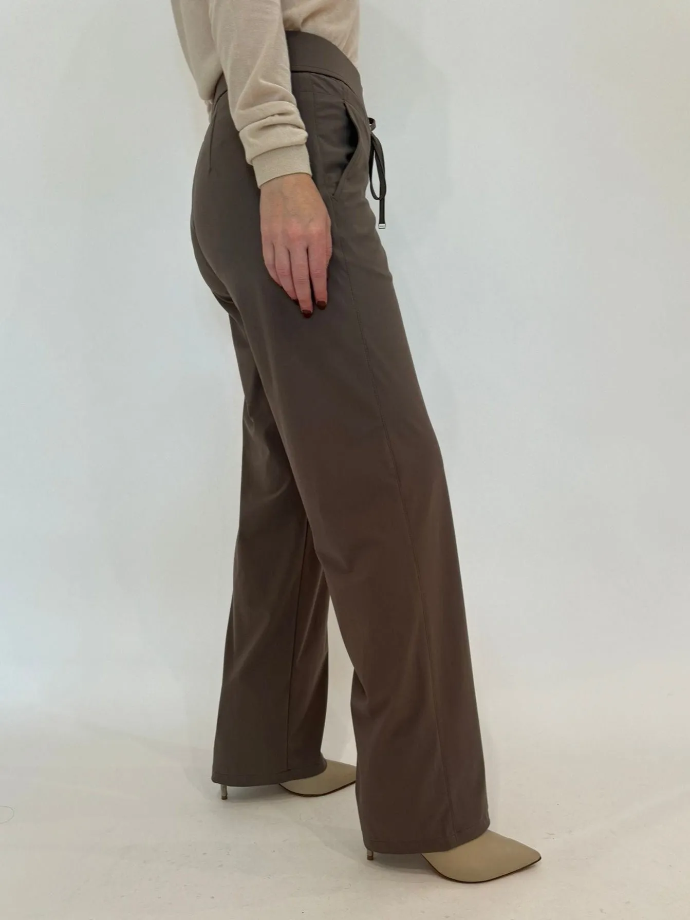 Candice Straight Pants - Taupe