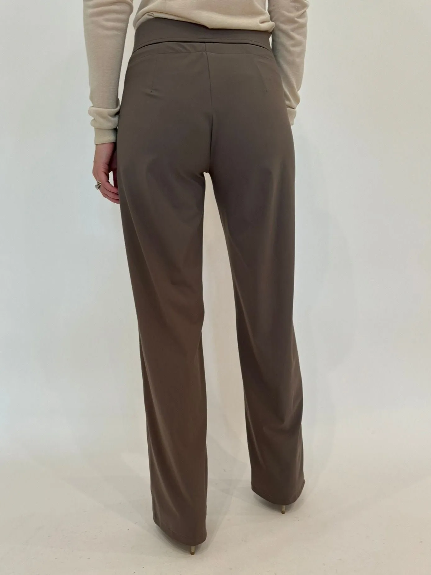 Candice Straight Pants - Taupe