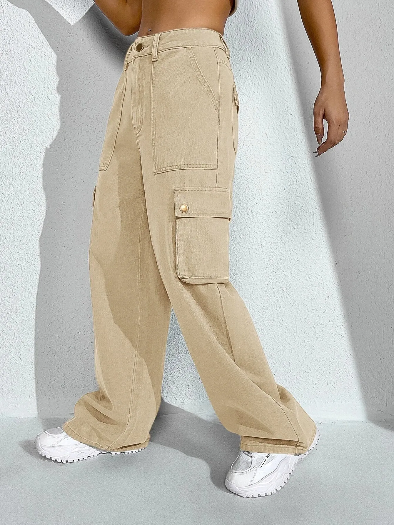 Cargo Jeans Flap Pocket