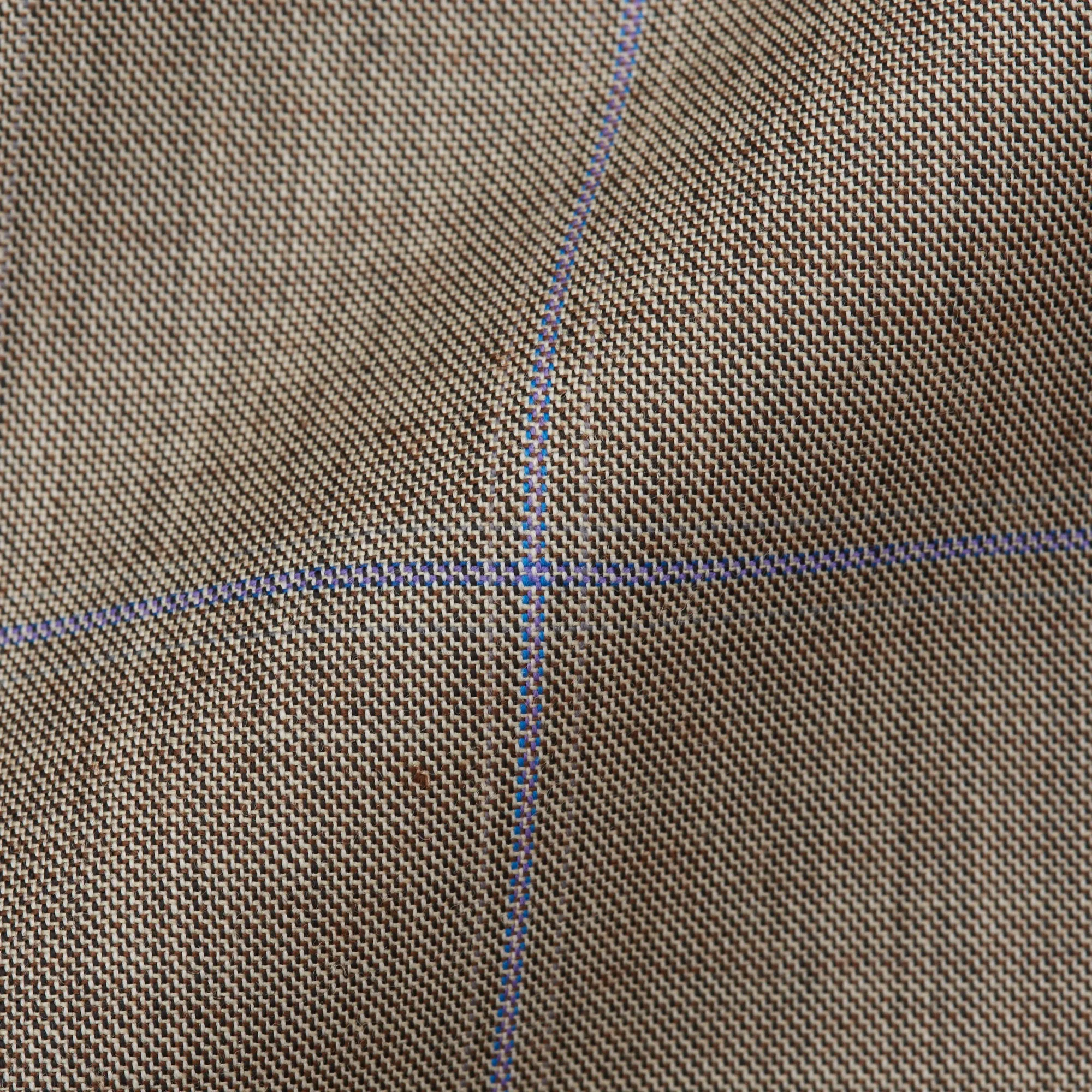 CESARE ATTOLINI Napoli Handmade Gray Plaid Wool Super 130's Suit EU 52 NEW US 42