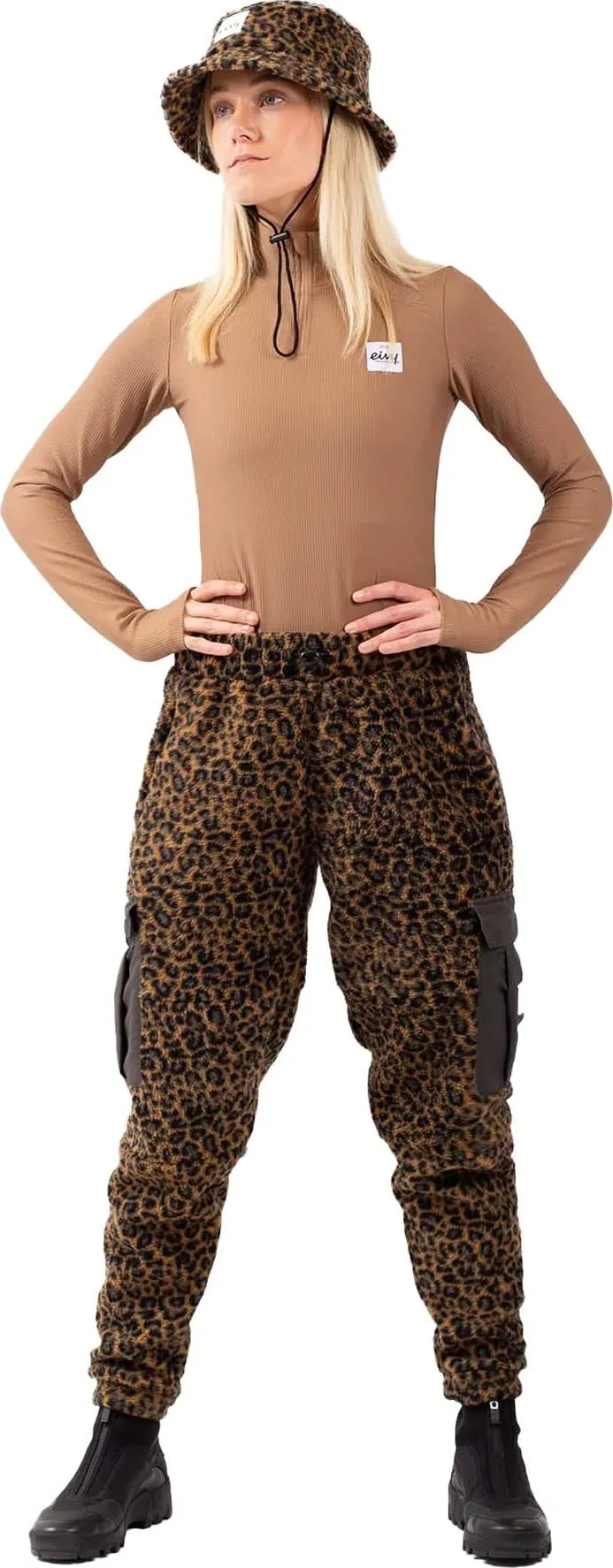 Eivy Women&#x27;s Cargo Sherpa Pants Leopard | Buy Eivy Women&#x27;s Cargo Sherpa Pants Leopard here | Outnorth