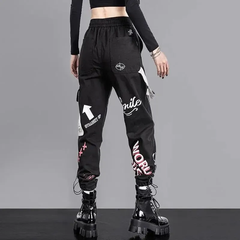 Fly Higher Graffiti Cargo Pants Trousers