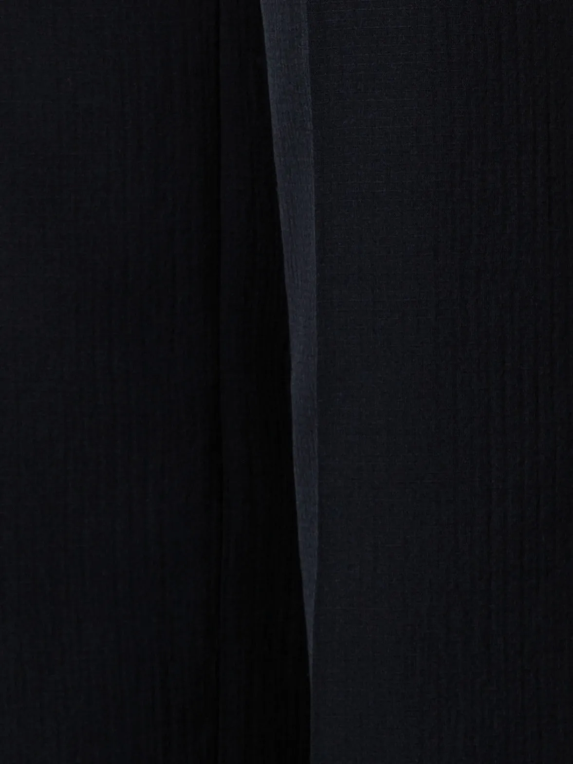 Gerade Hose aus strukturiertem Baumwoll-Seiden-Doubleface