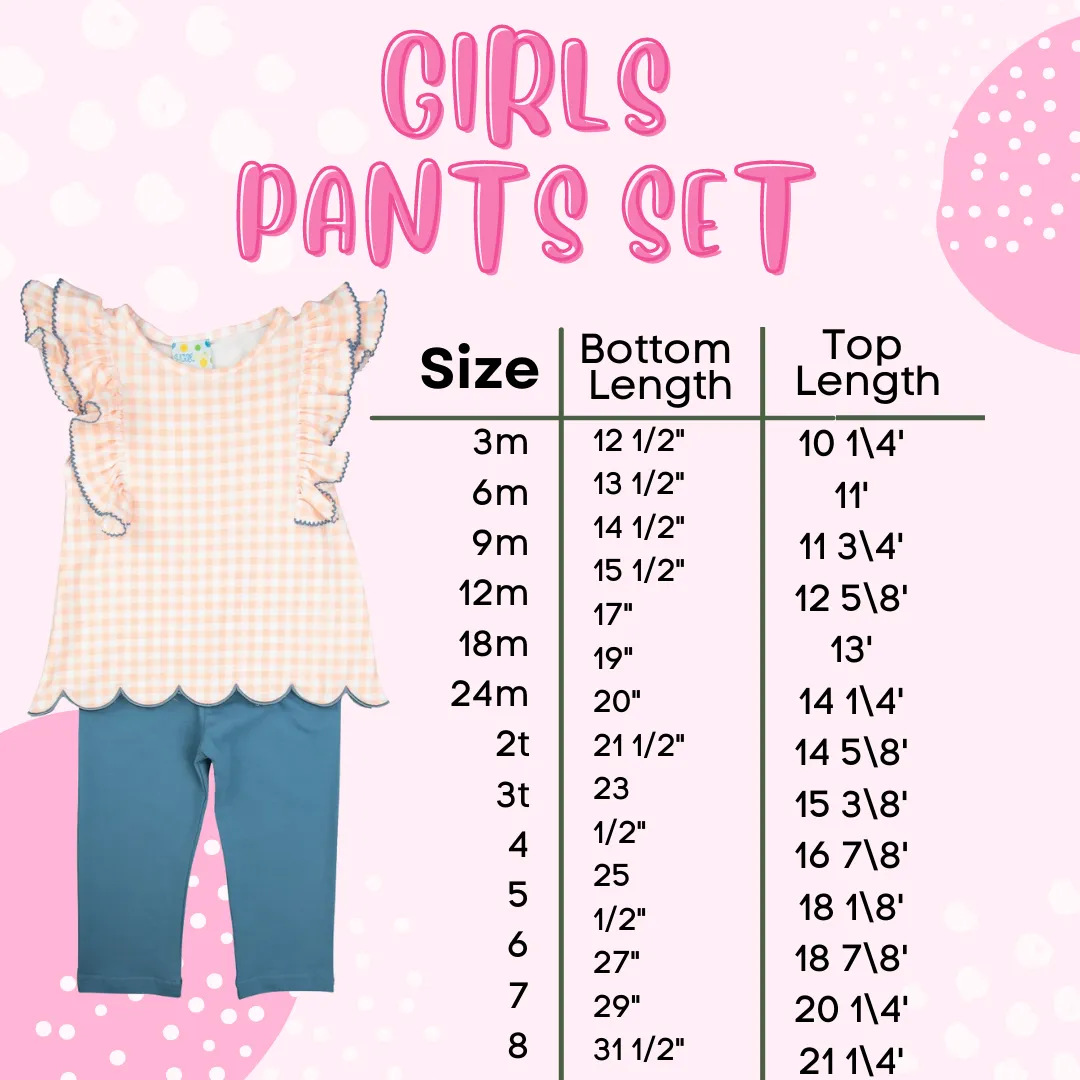 Girls Blue Stone/Lavender Pants Set