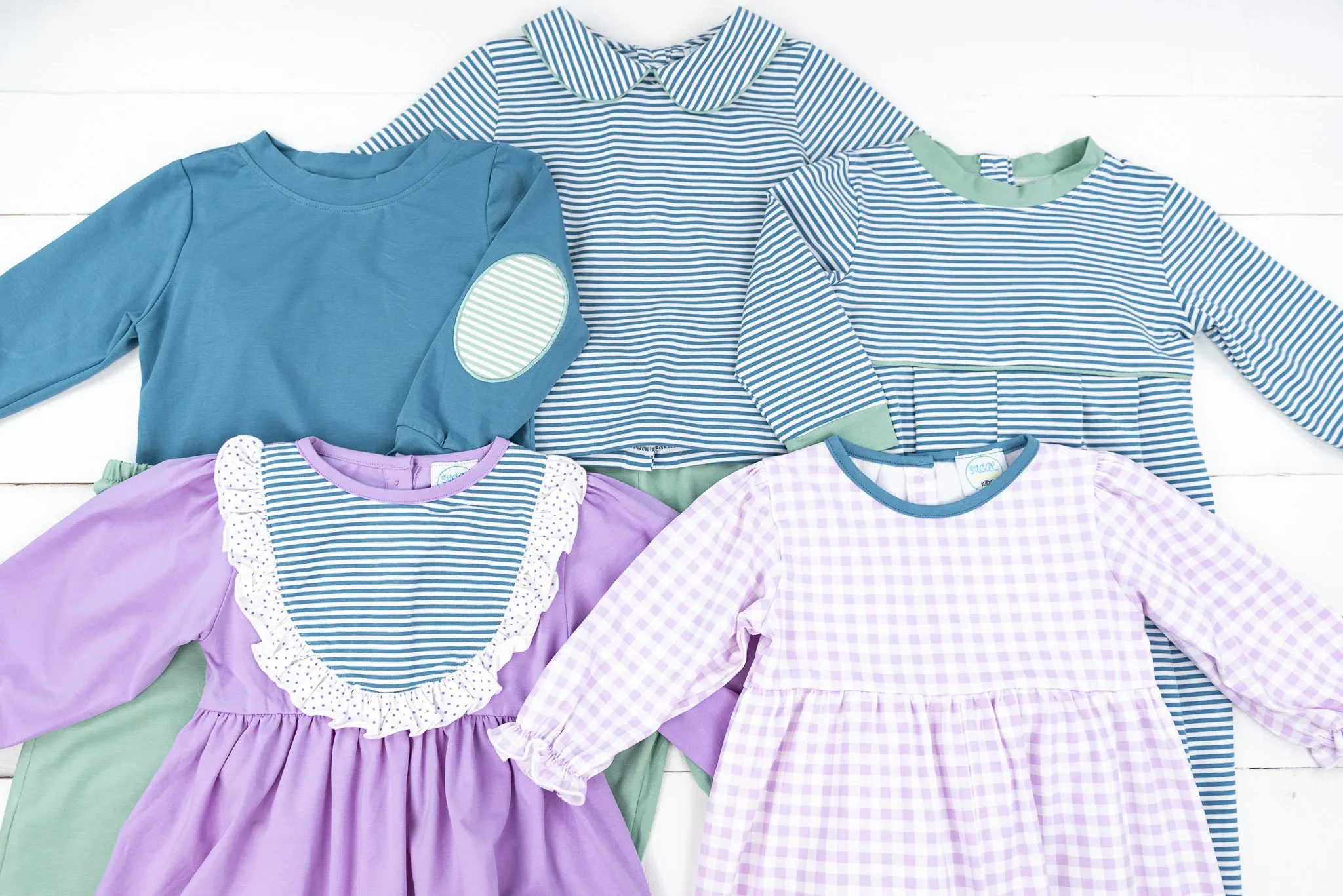Girls Blue Stone/Lavender Pants Set