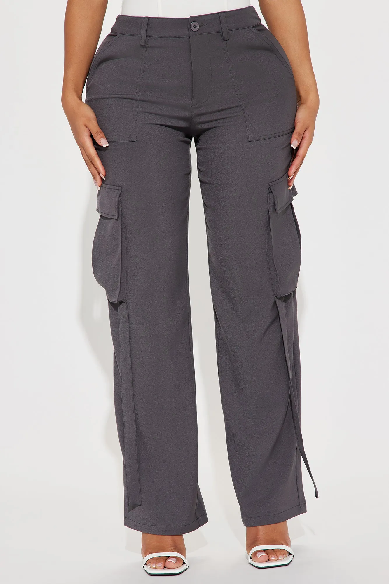Isabella Cargo Trouser - Charcoal