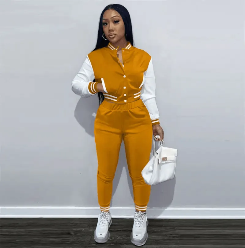 Jacket And Pants 2pc Jogging Set Custom for Women