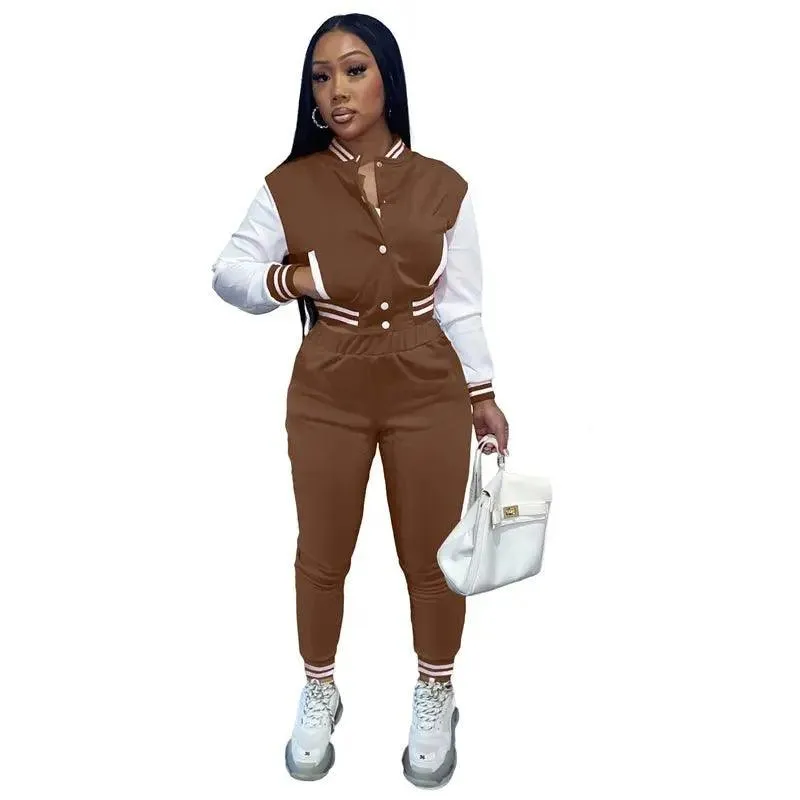 Jacket And Pants 2pc Jogging Set Custom for Women