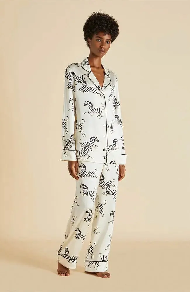 Lila Zebedee Silk Pajama Set
