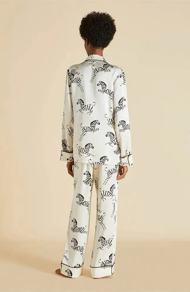 Lila Zebedee Silk Pajama Set