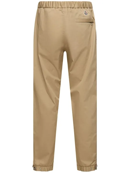 Moncler   Cotton gabardine jogging pants 