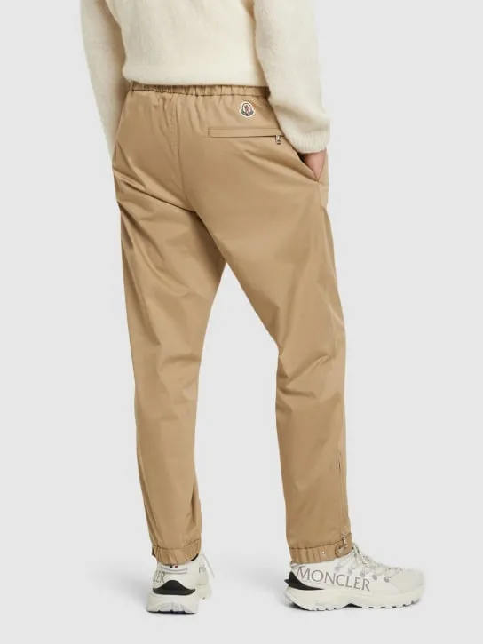 Moncler   Cotton gabardine jogging pants 