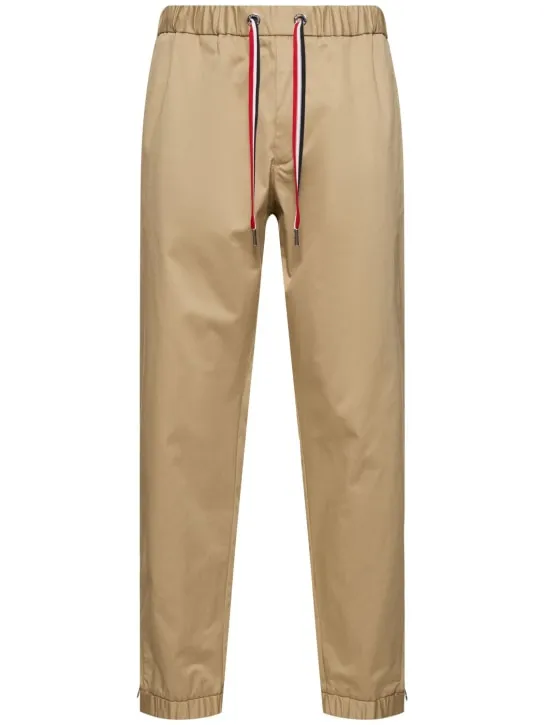 Moncler   Cotton gabardine jogging pants 