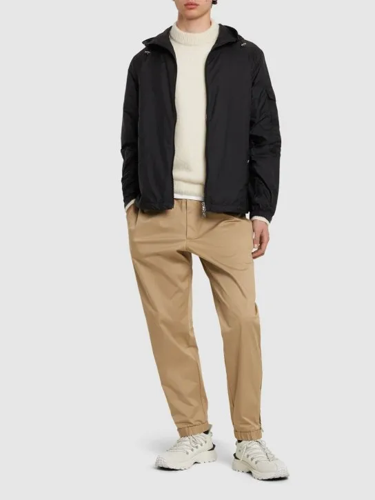 Moncler   Cotton gabardine jogging pants 