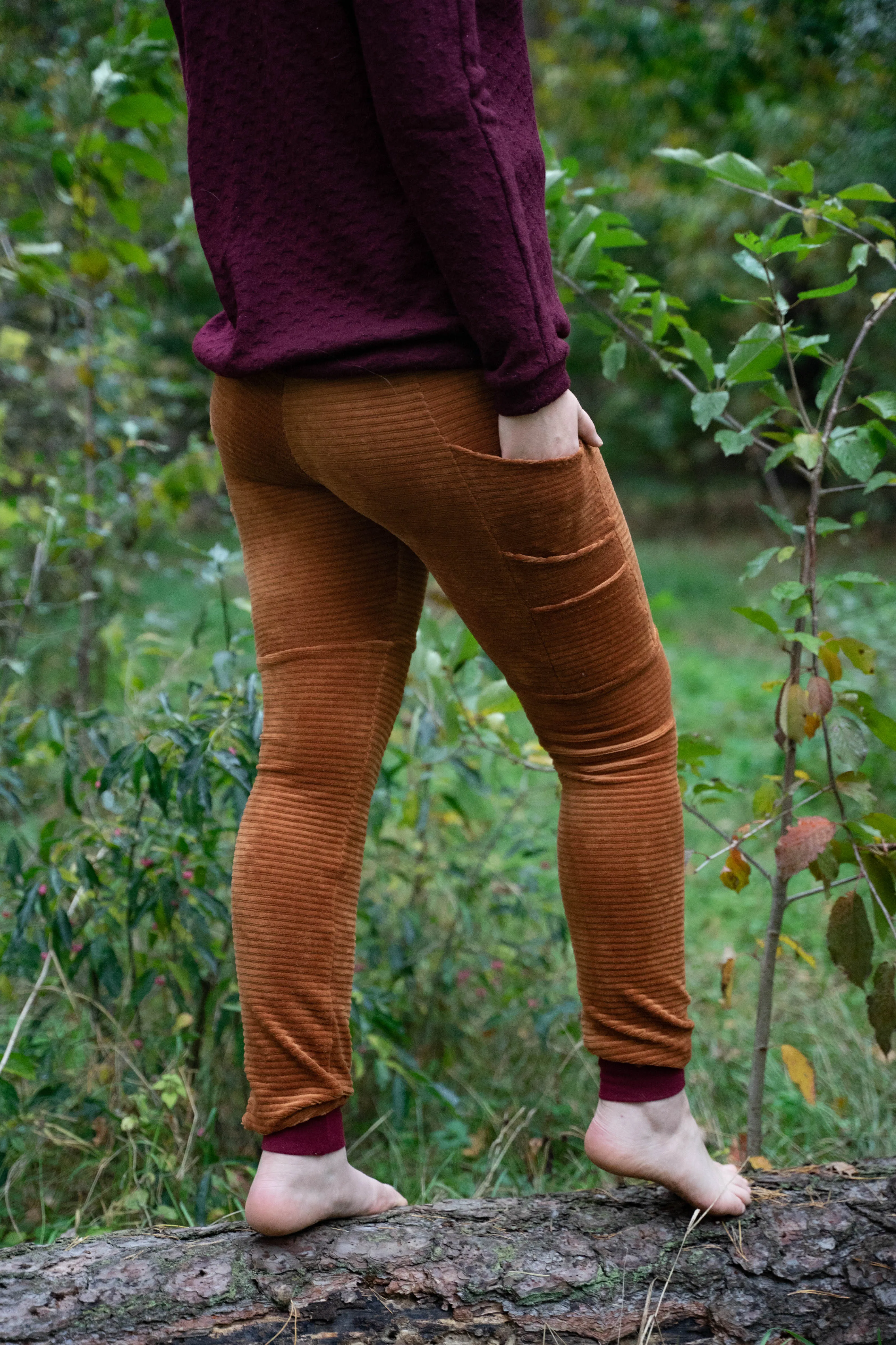 MTO: Leggings mit Taschen - Feincord