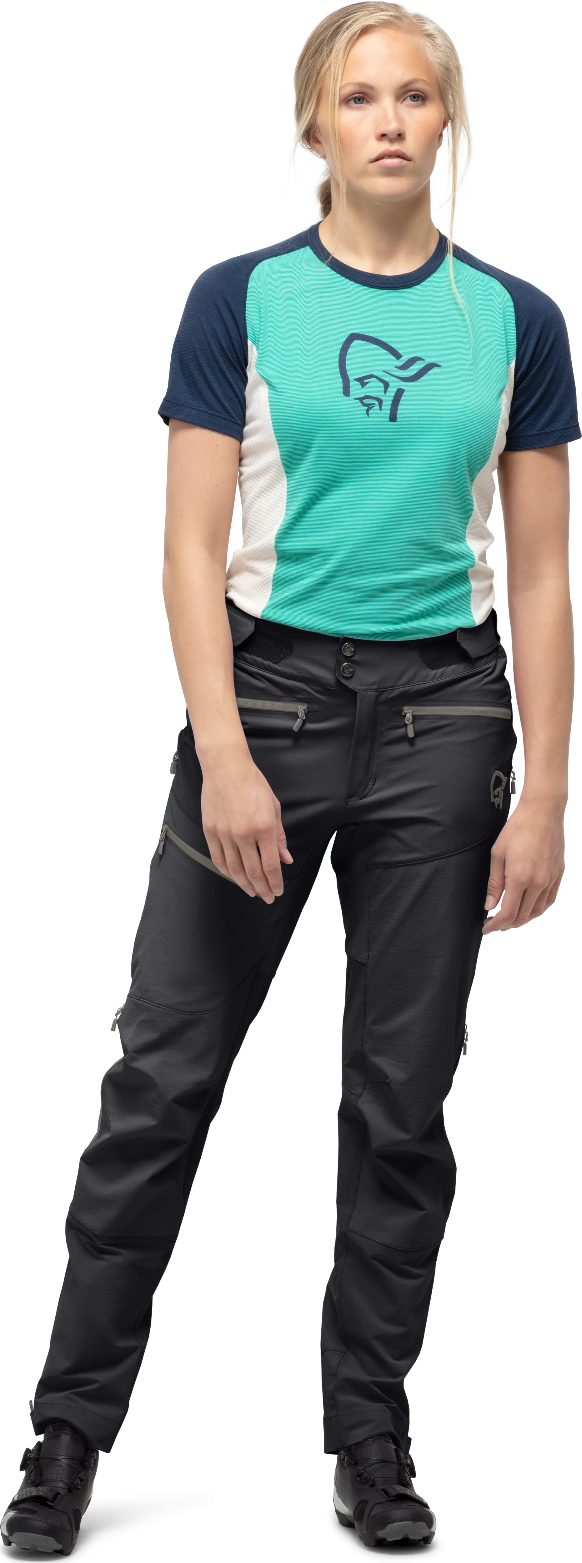 Norrøna Women&#x27;s Fjørå Flex1 Pants Caviar/Castor Grey | Buy Norrøna Women&#x27;s Fjørå Flex1 Pants Caviar/Castor Grey here | Outnorth