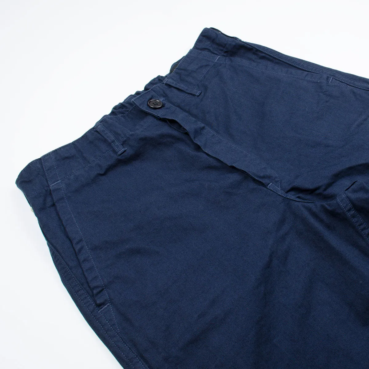 orSlow - French Work Pants - Navy Herringbone Twill