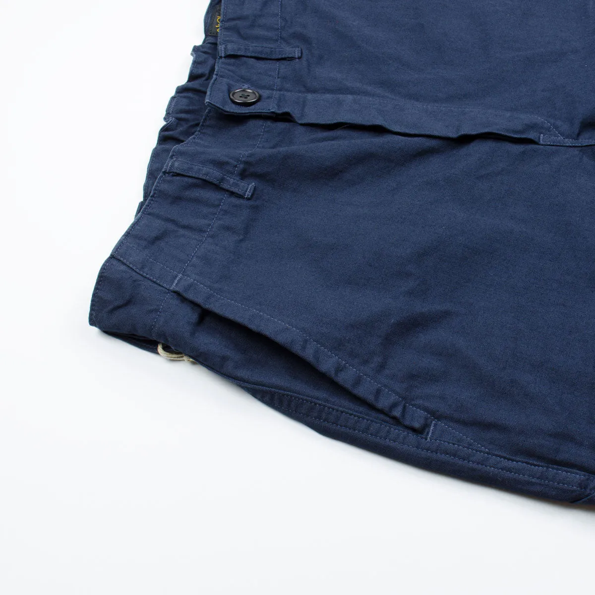orSlow - French Work Pants - Navy Herringbone Twill