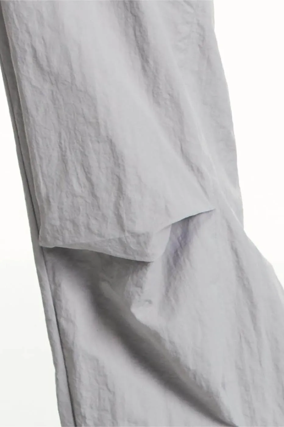 Pleated Spliced Track Pants