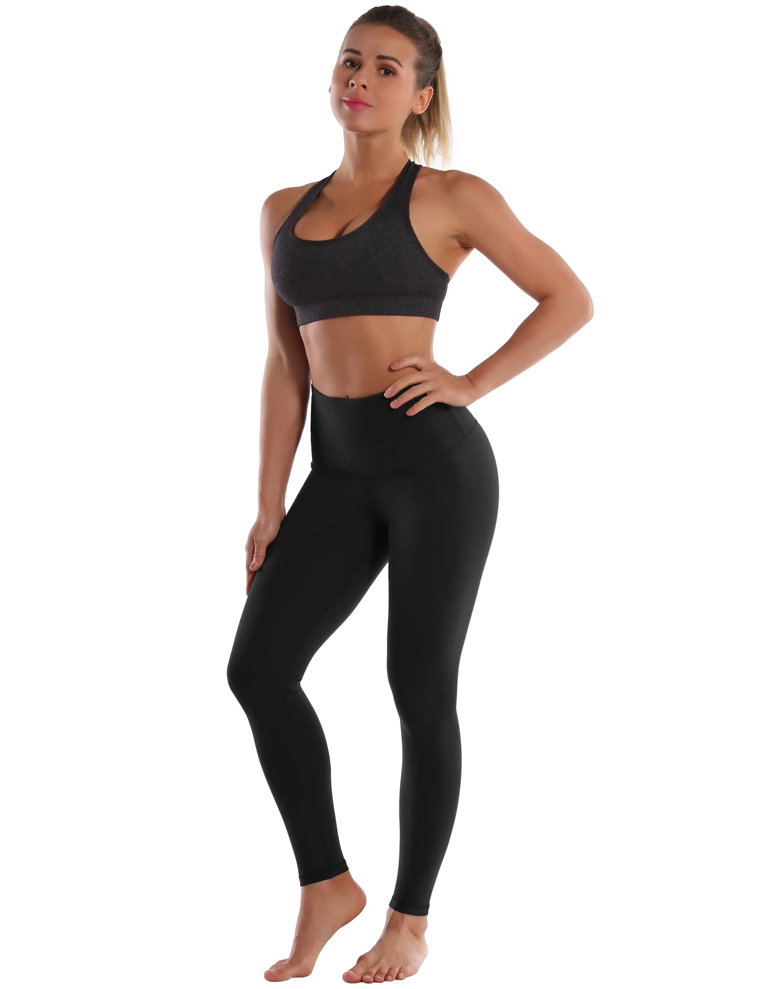 Super High Waist yogastudio Pants black_yogastudio