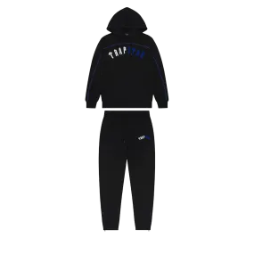 Trapstar Irongate Arch Chenille Hoodie Tracksuit Black Ice Edition