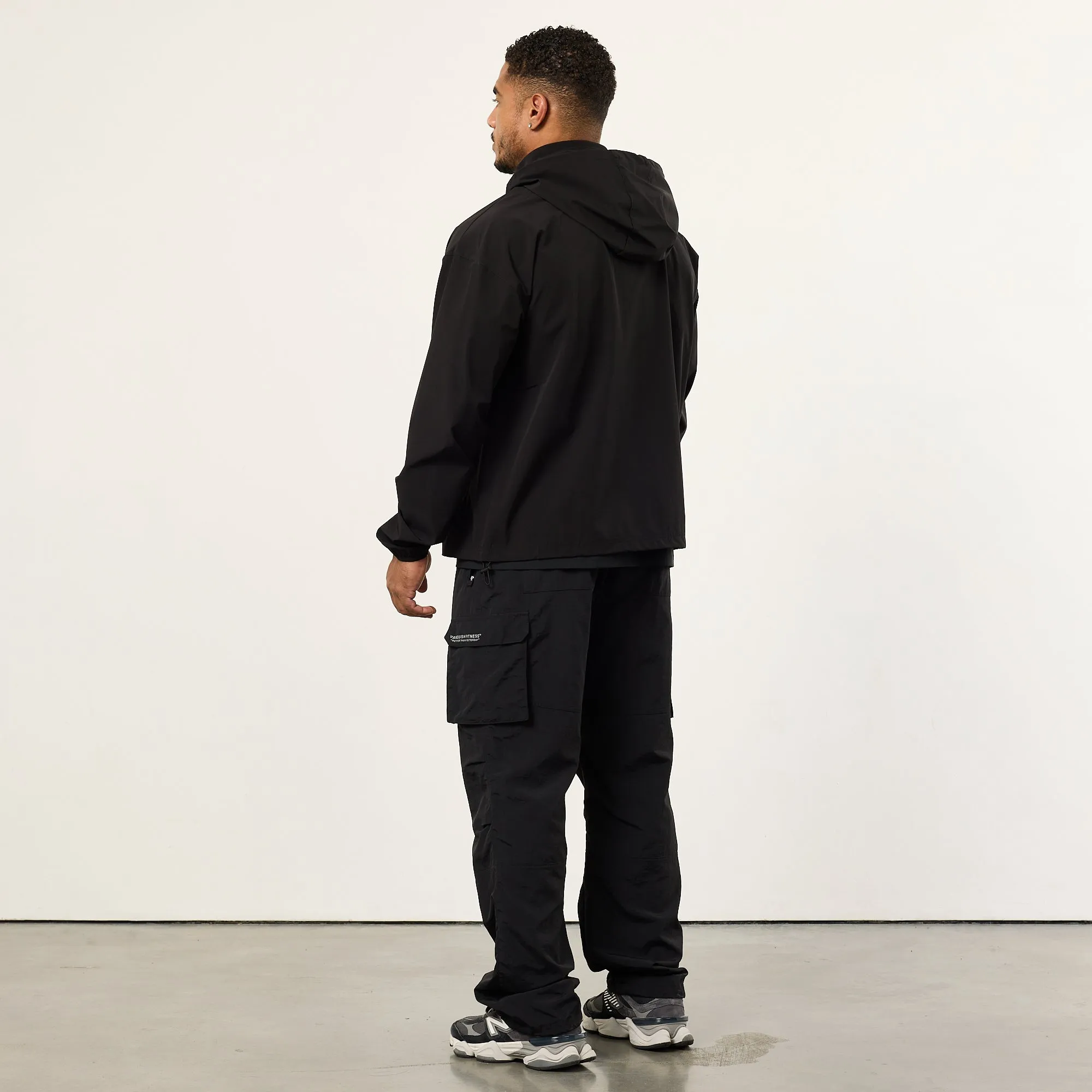 Vanquish Utility Black Oversized Track Jacket