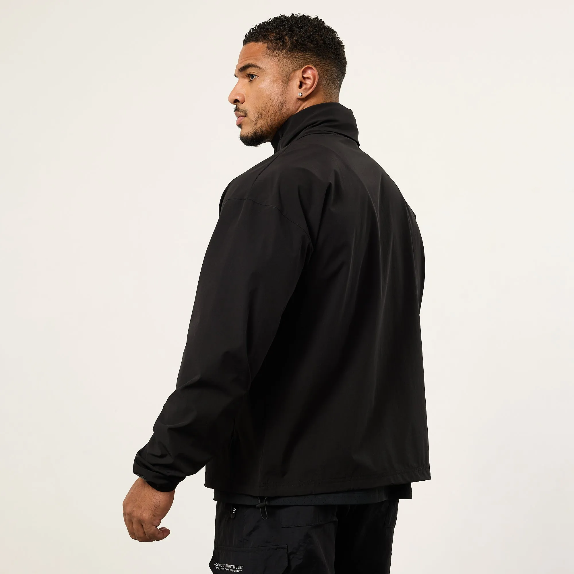 Vanquish Utility Black Oversized Track Jacket