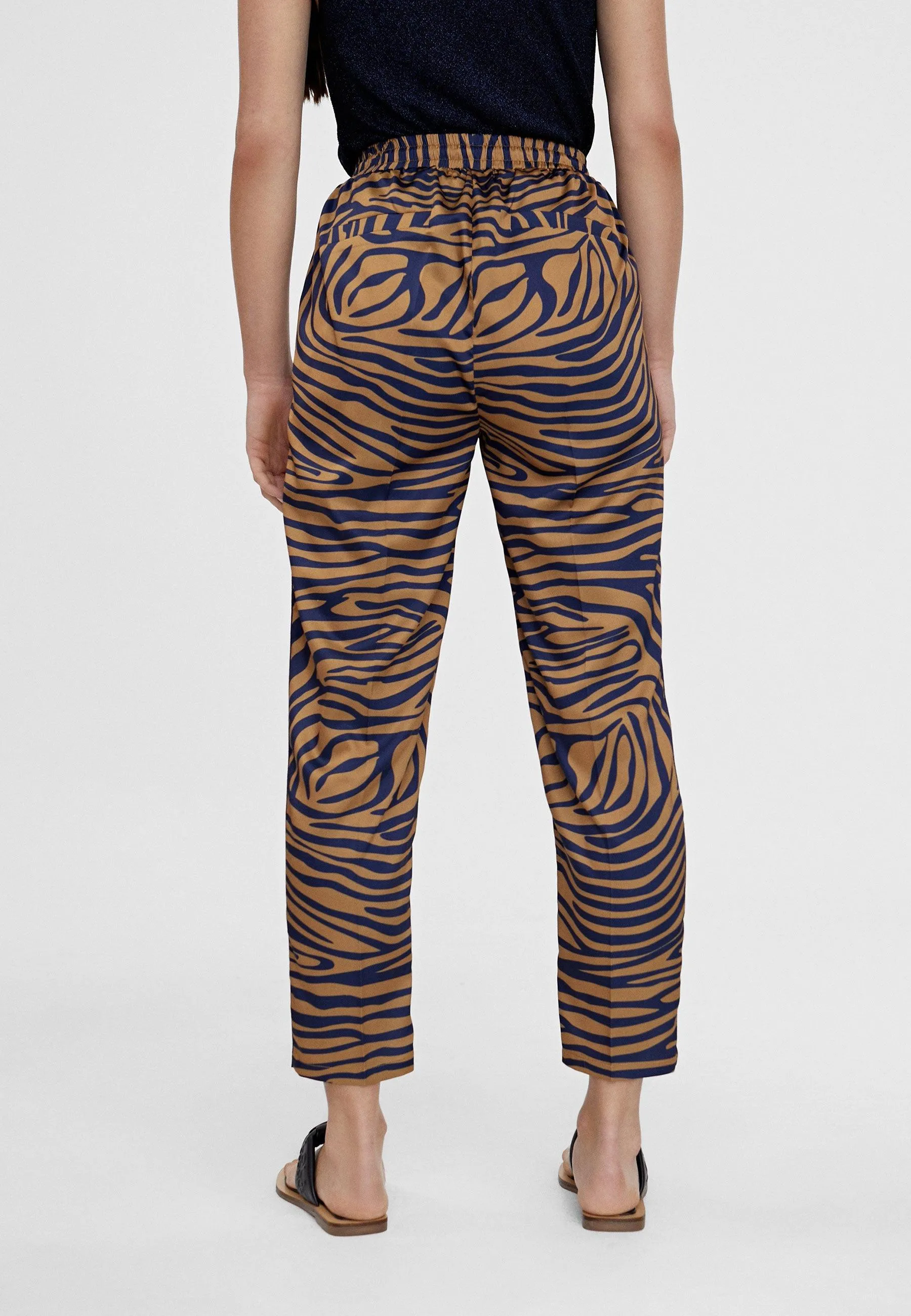 Zebra print jogging trousers
