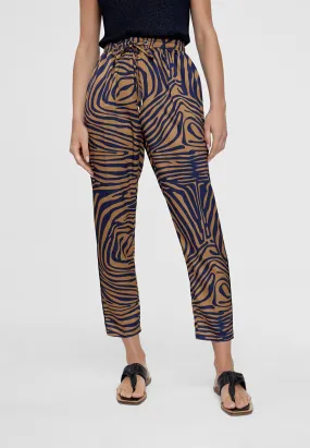 Zebra print jogging trousers